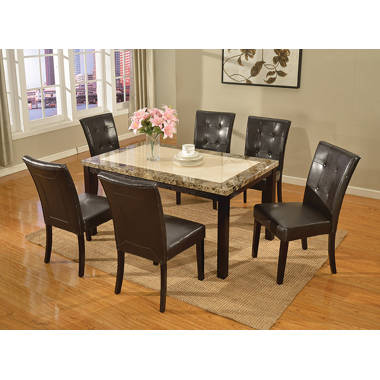 6 seater best sale marble table